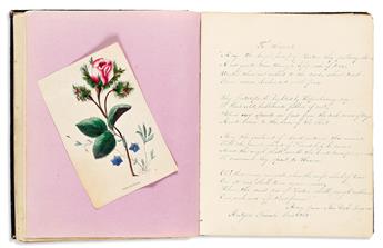 Rutgers Female Institute [College]. Autograph Album of Harriet St. John (1824-1862), Class of 1841.